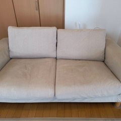 【差し上げます・難あり・手渡し限定】無印良品2.5シーターソファ