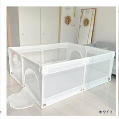 (新品未使用)メッシュ ベビーサークル プレイヤード ベビーゲー...