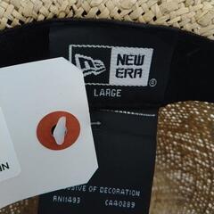 美品！NEW ERA ストローハット TJ11227の画像