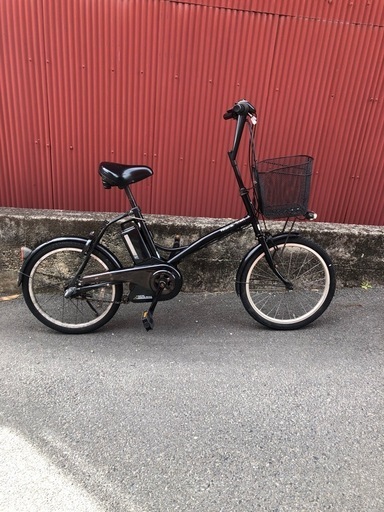 【京都】京の楽チャリ　電動アシスト自転車　パナソニック　シュガードロップ　黒　20インチ