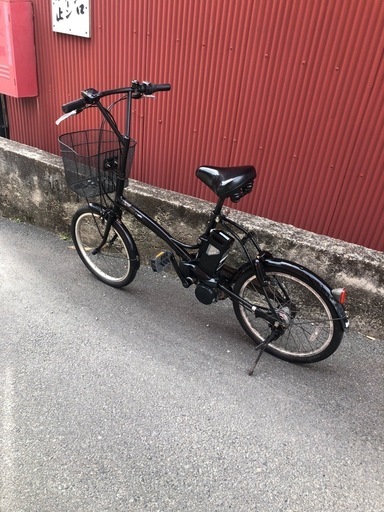 【京都】京の楽チャリ　電動アシスト自転車　パナソニック　シュガードロップ　黒　20インチ 京都】京の楽チャリ電動アシスト自転車パナソニックシュガードロップ黒