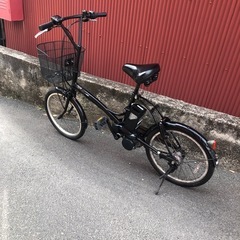 【京都】京の楽チャリ　電動アシスト自転車　パナソニック　シュガードロップ　黒　20インチの画像