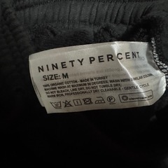 NINETY PERCENT スウェット　パンツ　ズボン　ブラック　黒の画像