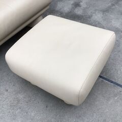 285 イタリア製 INCANTO 2人掛けソファ オットマン付き 参考価格：約40万円 総本革 IDC大塚取扱 リビング 2p アーム モダン インカント_IDC大塚 ロルフベンツの画像