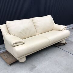 285 イタリア製 INCANTO 2人掛けソファ オットマン付き 参考価格：約40万円 総本革 IDC大塚取扱 リビング 2p アーム モダン インカント_IDC大塚 ロルフベンツの画像