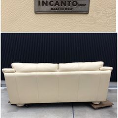 285 イタリア製 INCANTO 2人掛けソファ オットマン付き 参考価格：約40万円 総本革 IDC大塚取扱 リビング 2p アーム モダン インカント_IDC大塚 ロルフベンツの画像