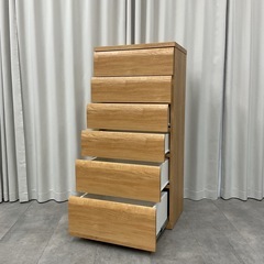 KD-23【新入荷　リサイクル品】ニトリ　WISH3 6段チェスト　ナチュラルの画像