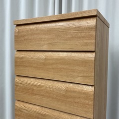 KD-23【新入荷　リサイクル品】ニトリ　WISH3 6段チェスト　ナチュラルの画像