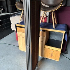 アジアン エスニック 和風 3連スクリーン パーテーション Used/キレイの画像
