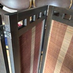 アジアン エスニック 和風 3連スクリーン パーテーション Used/キレイの画像