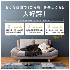 ゆったりごろ寝ソファ　2Pの画像