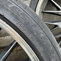 アルミ21インチ　　アルミホイールセット245/35R21　アルファード　ヴェルファイヤの画像