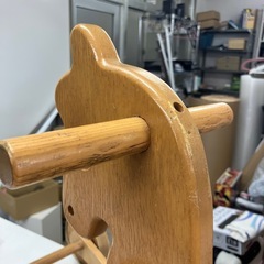 ☆値下げ☆ロ2504-244 木製 おもちゃ 木馬 中古の画像