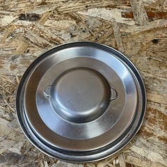 s7154) UK 18-8 キッチンポット 目盛付き 蓋付き 14cm 厨房用品 調理器具 飲食店用 業務用 の画像