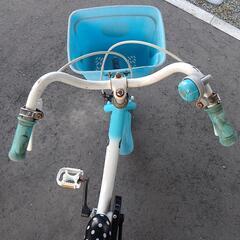 子供 自転車 18インチ ブルー 女の子の画像