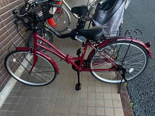 ４月購入自転車　26インチ　6段ギア付き