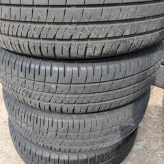 ハスラー純正　ホイールタイヤセット　ダンロップ　165/60R15　２３年３０週　バリ山　かなり状態の良いタイヤセットです！　の画像