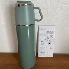 ロッコ ワンプッシュアンドコップ ボトル 500ml オリーブ 水筒