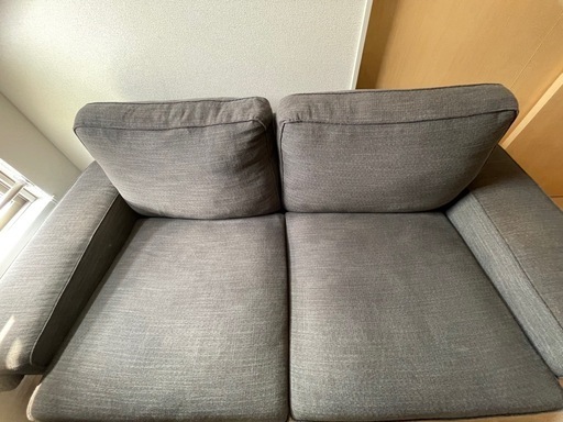IKEA KIVIK シーヴィク 2人掛けソファ ( あおい) 津のソファ《2