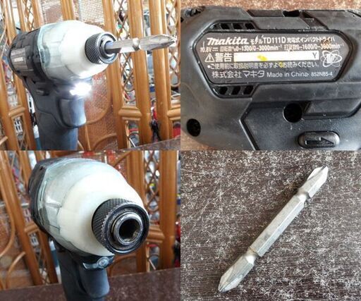 makita 10.8V 充電式インパクトドライバ TD111D 本体 バッテリ1個 セット DIY 電動工具 マキタ 札幌市 屯田店