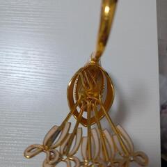 白鳥フォーク入れ＋フォークの画像