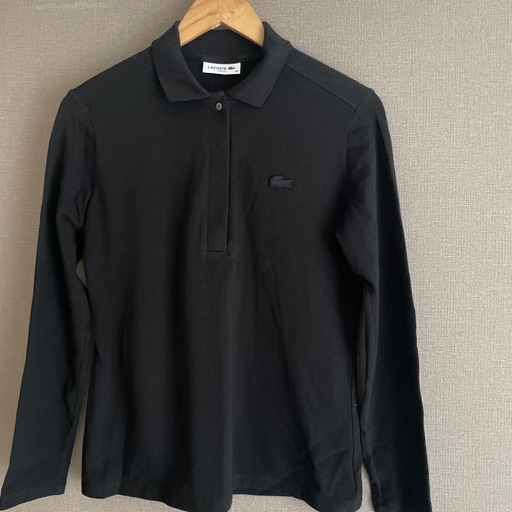 【未使用・半額以下】LACOSTE ストレッチ 長袖ポロシャツ 38