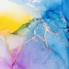 アルコールインクアート体験の画像