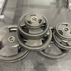 【バーベル用プレート】ラバー付き重量プレートセット 各種サイズあり