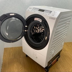 全国最安値🚨2021年製Panasonicドラム式洗濯機　上位モデルNA-VX800B 配達無料の画像
