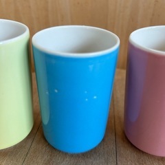 パステルカラー　湯呑み　3色　の画像