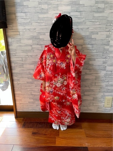 女の子3歳　七五三　着物