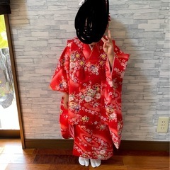 女の子3歳　七五三　着物