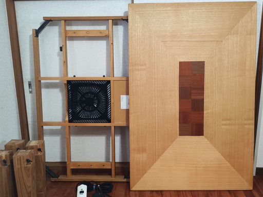 天然木家具調こたつ 長方形120x80cm