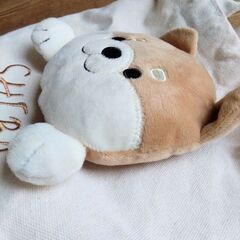 しば犬ぬいぐるみつき　ミニトートバッグ　巾着　お弁当入れ（5/28受け渡し完了）の画像