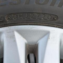 ダイハツ純正ホイール　タイヤホイールセット　ブリジストン　165/55R15　セリアル2720　６分山程度　インチアップ等にいかがでしょうか！の画像