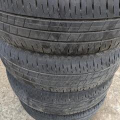ダイハツ純正ホイール　タイヤホイールセット　ブリジストン　165/55R15　セリアル2720　６分山程度　インチアップ等にいかがでしょうか！の画像