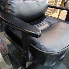 リクライニング座椅子 腰あてクッション付き 足元回転式【モノ市場東海店】141の画像