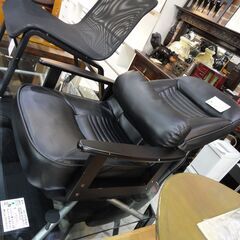 リクライニング座椅子 腰あてクッション付き 足元回転式【モノ市場東海店】141の画像