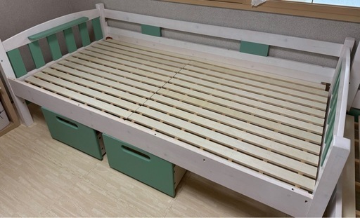 2段ベット 大人 子供用 収納付き