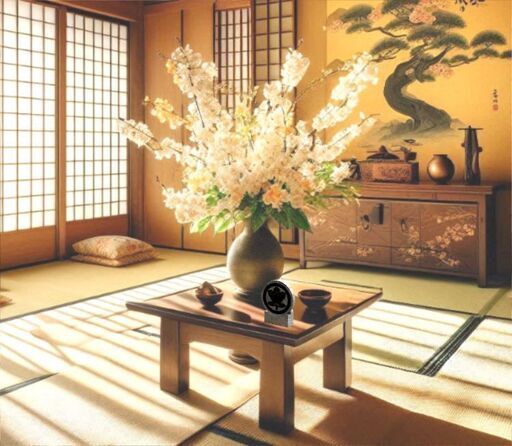 新品 庵治石の家紋インテリア - 「丸に橘」が彩る日本の美 -02