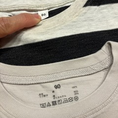 無印　ベビーTシャツ2枚セット　80センチの画像