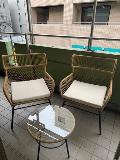 テーブルチェアセット【NOCE】ラタンビストロセット