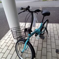 ★ジモティ割あり★  軽快自転車 20 水色 クリーニング済み ...