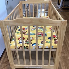 ベビーベッド【町田市再生家具】250115の画像