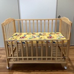ベビーベッド【町田市再生家具】250115の画像