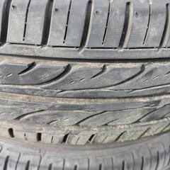 155/65R14　軽自動車全般　アルミ夏タイヤセット　ダンロップ　セリアル0220　8分山　軽自動車ならほとんど合うと思います。の画像