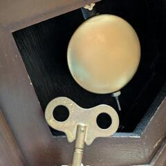 【取引可能（4/25時点）】【動きます】愛工舎 ゼンマイ式　八角掛時計　昭和レトロ　の画像