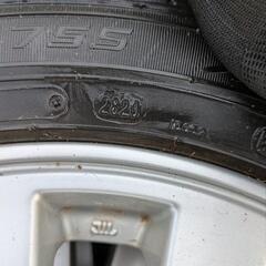 ダイハツ純正ホイール　アルミ夏タイヤセット　155/65R14　軽自動車全般　ダンロップ　セリアル2820　ダイハツの車両にでしたら、ほぼ全部の車両に合うかと思います。の画像