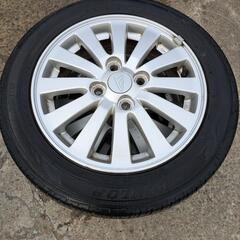 ダイハツ純正ホイール　アルミ夏タイヤセット　155/65R14　...