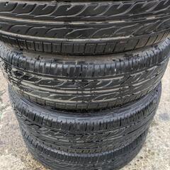 ダイハツ純正ホイール　アルミ夏タイヤセット　155/65R14　軽自動車全般　ダンロップ　セリアル2820　ダイハツの車両にでしたら、ほぼ全部の車両に合うかと思います。の画像